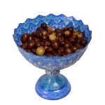 کاسه میناکاری پایه دار مسی سایز 30 - تصویر 2